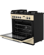 Rangemaster Professional Plus FX PROP90FXDFFCR/C 90cm wide Dual Fuel Range Cooker with Gas Hob - Cream / Chrome