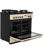 Rangemaster Professional Plus FX PROP90FXDFFCR/C 90cm wide Dual Fuel Range Cooker with Gas Hob - Cream / Chrome