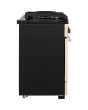 Rangemaster Professional Plus FX PROP90FXDFFCR/C 90cm wide Dual Fuel Range Cooker with Gas Hob - Cream / Chrome