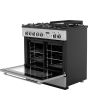 Rangemaster Professional Plus FX PROP90FXDFFSS/C 90cm wide Dual Fuel Range Cooker with Gas Hob - Stainless Steel / Chrome