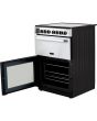 Rangemaster Professional Plus 60 PROPL60EISS/C 60cm Wide Double Oven Electric Cooker with Induction Hob - Stainless Steel / Chrome