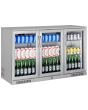 Sterling Pro SP3HC-STS Stainless Steel Triple Door Bottle Cooler, 338 Litres