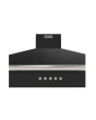 Stoves 444411656 RICHMOND CHIM 90PYR BLK - 90Cm Pyramid Chimney Cooker Hood - Black