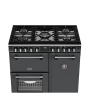 Stoves 444412003 RICHMOND DELUXE 90DF AGR - 90Cm Dual Fuel Range Cooker With Gas Hob - Anthracite Grey
