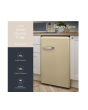 Swan SR11035CNE Retro 87Cm Fridge - Cream - E Rated