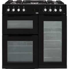 Beko KDVF90K 90Cm Dual Fuel Range Cooker - Black