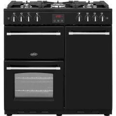 Belling 444411732 90Cm Gas Range Cooker With Electric Fan Oven - Black