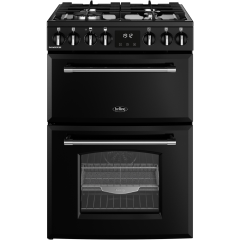 Belling FARMHOUSEMRA60 444411813 Dual Fuel Cooker With Double Oven - Black - A Rated