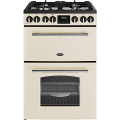 Belling FARMHOUSEMRA60 444411814 Dual Fuel Cooker With Double Oven - Cream - A Rated  