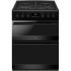 CDA CFD600MB 60cm Freestanding Dual Fuel Cooker - Black 