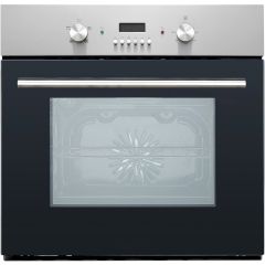 Culina CUL57PGSS.2 Electric Single Oven Fan Oven 53 Cm Deep With Clock And Timer- Stainless Steel