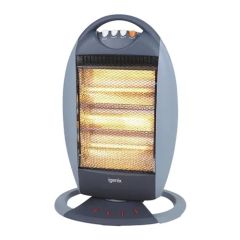 Igenix IG9514 Igenix Electric Halogen Heater, 3 Heat Settings, 1200W, Grey