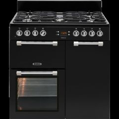 Leisure CK90G232K Cookmaster 90Cm Gas Range Cooker With Electric Fan Oven - Black - A+/A Rated