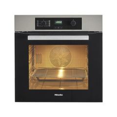 Miele H2265-1B Built In Electric Single Oven - Clean Steel 