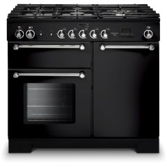 Rangemaster KCH100NGFBL/C Kitchener 100Cm Gas Range Cooker – Black