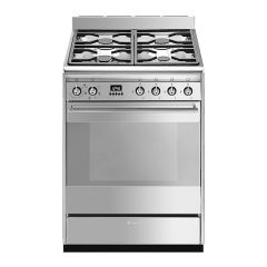 Smeg SUK61MX9 60Cm Duel Fuel Cooker In Stainless Steel With Multifunction Oven