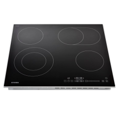 Stoves SEH602SCTC   60Cm Built-In Electric Hob With Stainless Steel Surround Offers 4 Ceramic Elemen