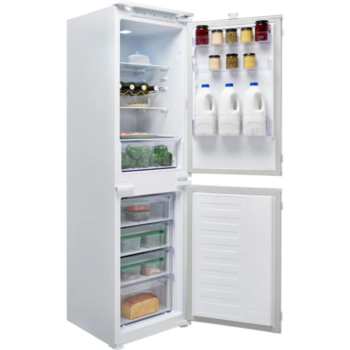 Beko BCFD4V50 Harvestfresh Integrated 50 50 Frost Free Fridge Freezer With Sliding Door Fixing Kit
