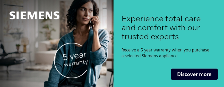 Siemens 5 year warranty sidebar 2024
